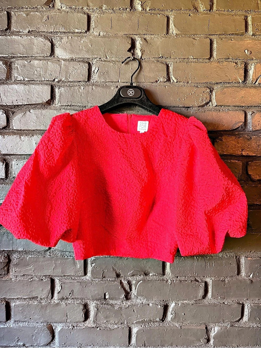 Cake For Dinner Callie Puff Sleeve Top Pink XS